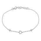 Initial Charm Link Bracelet.