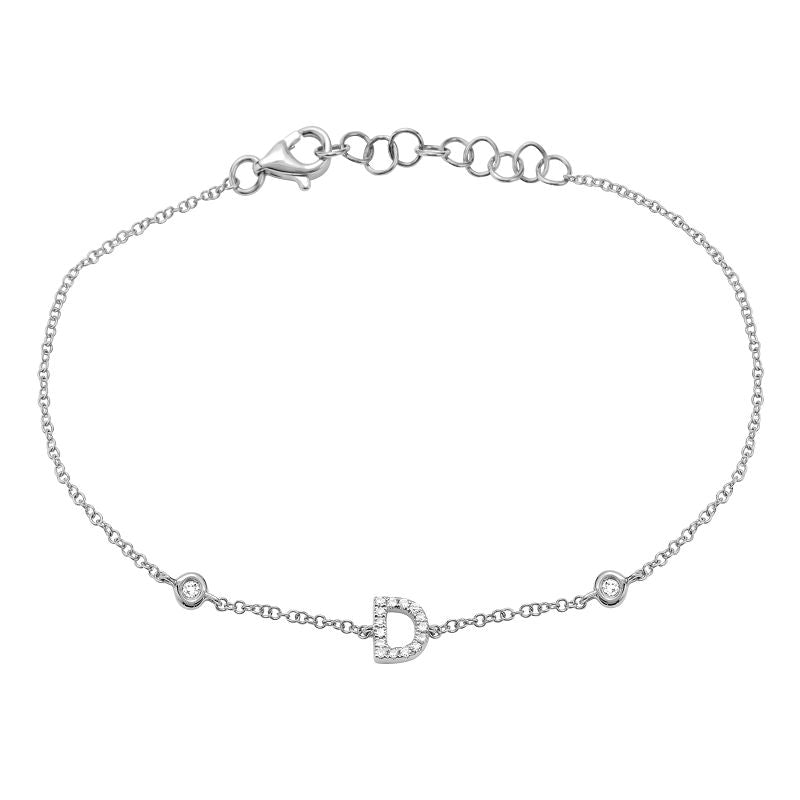 Initial Charm Link Bracelet.