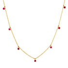 7 Diamond Charm Necklace.