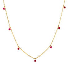 7 Diamond Charm Necklace.