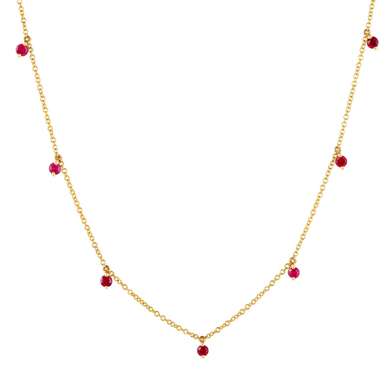 7 Diamond Charm Necklace.