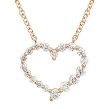 Diamond Open Heart Pendant.