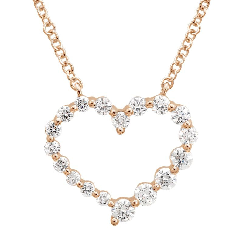Diamond Open Heart Pendant.