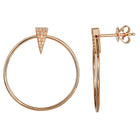 Deep Triangle Hoop Earrings.