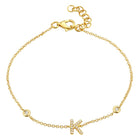 Initial Charm Link Bracelet.