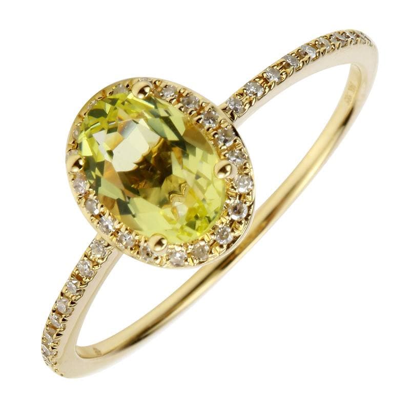 Oval Gemstone Halo Engagement Ring.