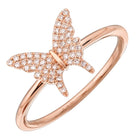 Diamond Butterfly Ring.