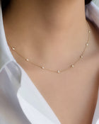 Diamond Bezel By-Yard Necklace.