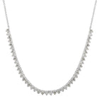 3 Prong Tennis Chain Necklace.