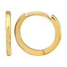 Smooth 14k Gold Huggie Earrings.