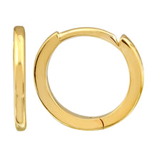 Smooth 14k Gold Huggie Earrings.