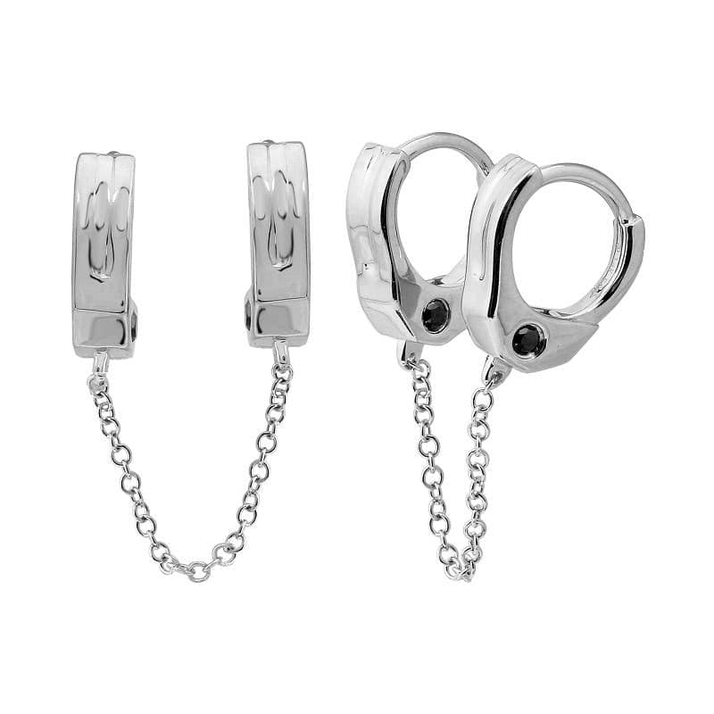 Double Handcuff Earrings.