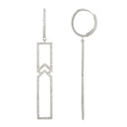 Diamond Leverback Earrings.