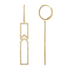 Diamond Leverback Earrings.
