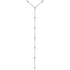 By-Yard Diamond Bezel Lariat Necklace.