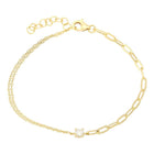 Multi Mixed Chain Link Bracelet.