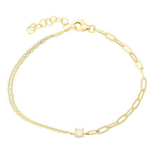 Multi Mixed Chain Link Bracelet.