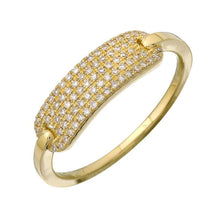 Pave ID Tag Ring.