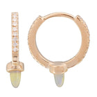 Color Gemstone Spike Huggies.
