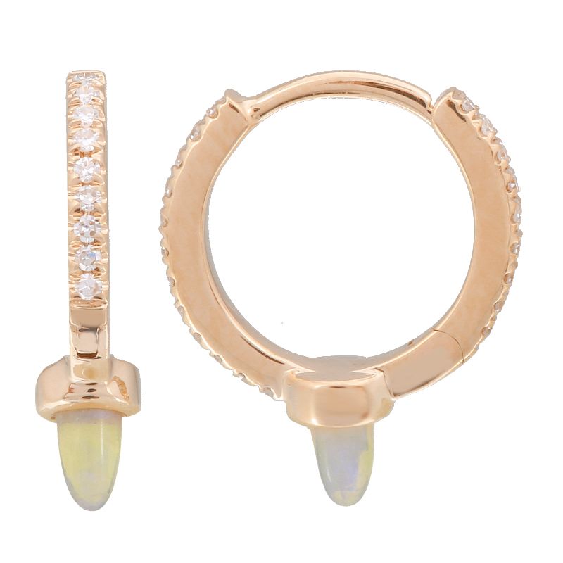 Color Gemstone Spike Huggies.
