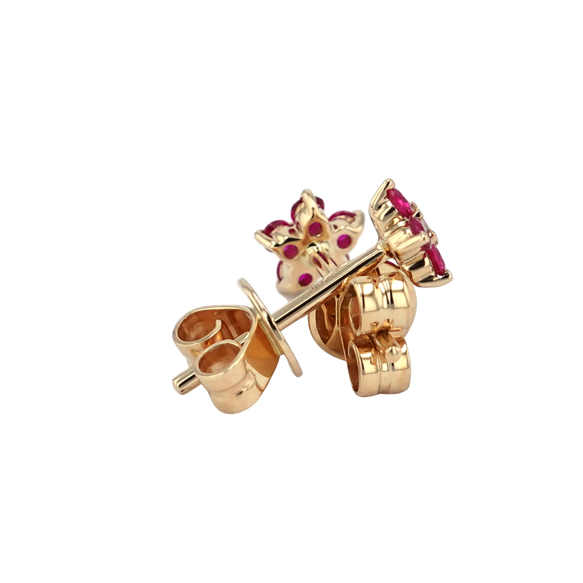 Gemstone Flower Studs.