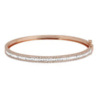 Framed Diamond Baguette Bangle.