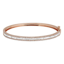 Framed Diamond Baguette Bangle.