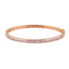 Rose Gold Pink Sapphire Bangle.