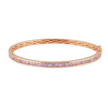 Rose Gold Pink Sapphire Bangle.