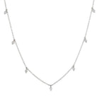 7 Diamond Charm Necklace.