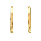 Smooth 14k Gold Huggie Earrings.
