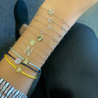Initial Charm Link Bracelet.