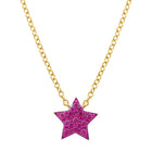Rhodium Star Necklace.