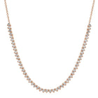 3 Prong Tennis Chain Necklace.