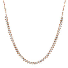 3 Prong Tennis Chain Necklace.