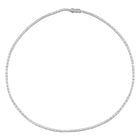 Bezel Baguette Tennis Necklace.