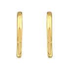 Smooth 14k Gold Huggie Earrings.