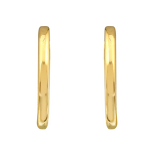Smooth 14k Gold Huggie Earrings.