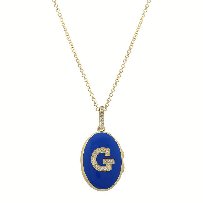Letterman Locket Necklace.