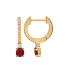 Huggie Gemstone Drops.