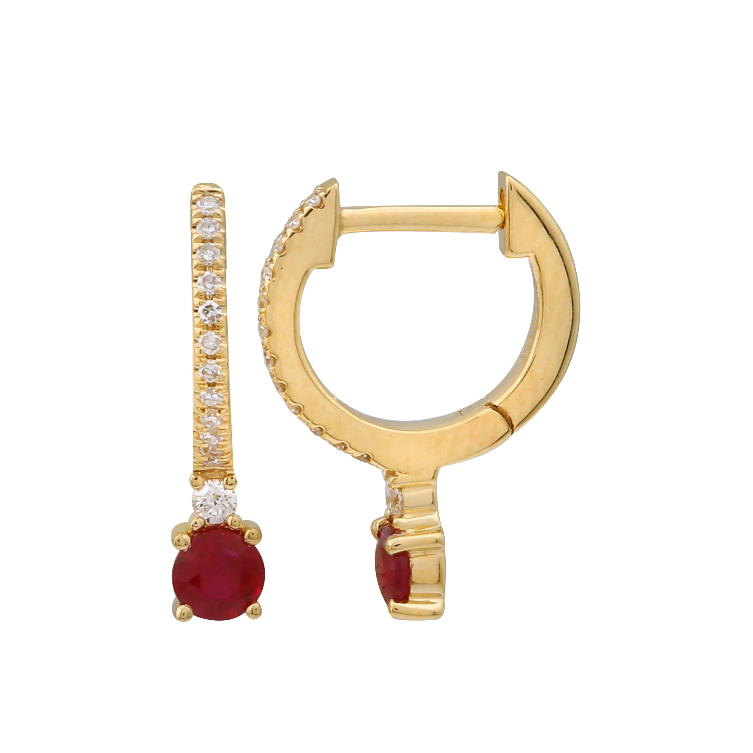 Huggie Gemstone Drops.