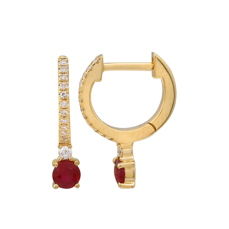 Huggie Gemstone Drops.