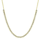 3 Prong Tennis Chain Necklace.