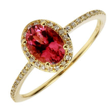 Oval Gemstone Halo Engagement Ring.
