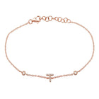 Initial Charm Link Bracelet.
