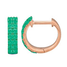 Pink Sapphire Hoops.