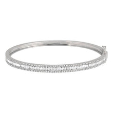 Framed Diamond Baguette Bangle.