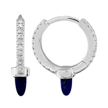 Color Gemstone Spike Huggies.