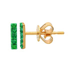 Rhodium Bar Earrings.