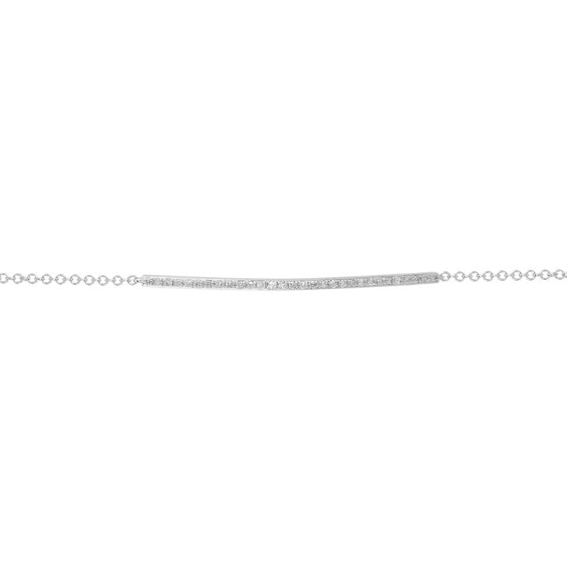 Curved Bar Link Bracelet.